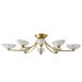 Arteriors - DFC29 - LED Flush Mount - Zamora - Antique Brass/Clear