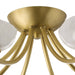 Arteriors - DFC29 - LED Flush Mount - Zamora - Antique Brass/Clear