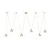 Arteriors - DLC57 - LED Chandelier - Noble - Clear/Antique Brass