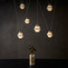 Arteriors - DLC57 - LED Chandelier - Noble - Clear/Antique Brass