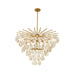 Arteriors - DLC47 - 12 Light Chandelier - Jacqueline - Amber/Antique Brass