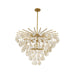 Arteriors - DLC47 - 12 Light Chandelier - Jacqueline - Amber/Antique Brass