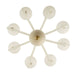 Arteriors - DMC37 - Eight Light Chandelier - Tebaldi - Clear Etched/Antique Brass