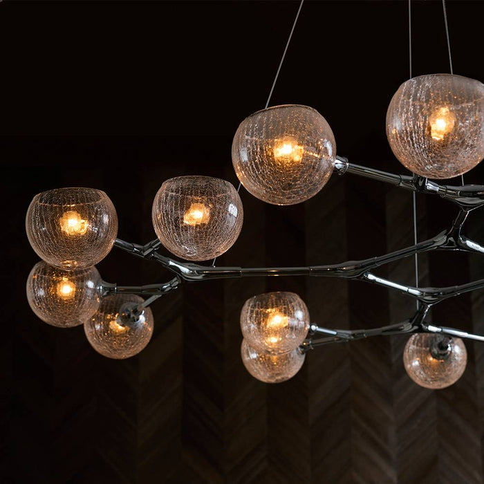Arteriors - DLC53 - 16 Light Chandelier - Mahowald - Chrome/Clear Crackle