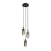 Arteriors - DPC43 - Three Light Chandelier - Javier - Smoke/English Bronze