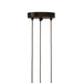Arteriors - DPC43 - Three Light Chandelier - Javier - Smoke/English Bronze