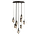 Arteriors - DSC16 - Nine Light Chandelier - Javier - Smoke/English Bronze