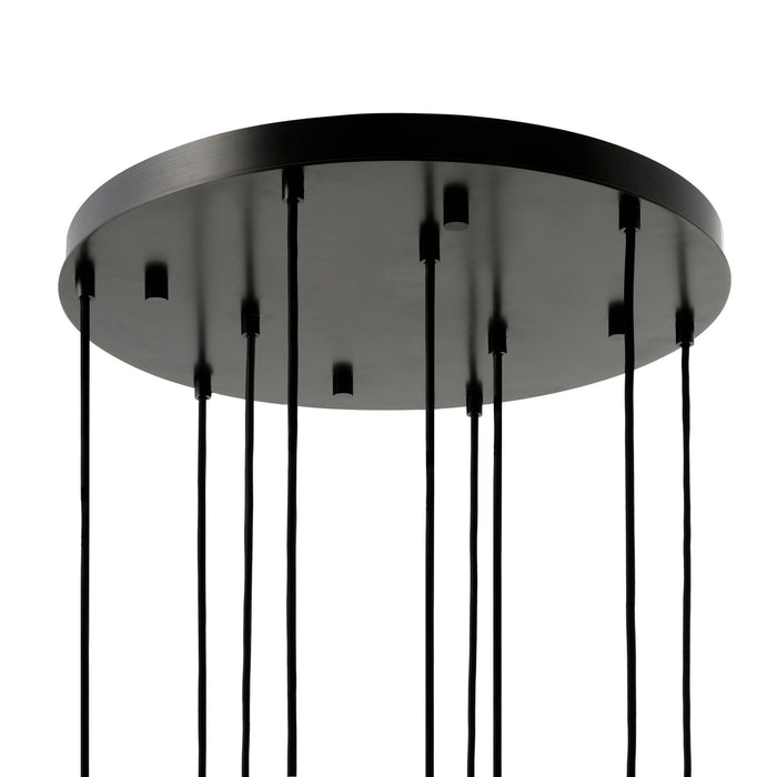 Arteriors - DSC16 - Nine Light Chandelier - Javier - Smoke/English Bronze