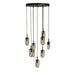Arteriors - DSC16 - Nine Light Chandelier - Javier - Smoke/English Bronze
