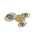 Arteriors - DPC29 - Three Light Chandelier - Javier - Champagne/Antique Brass