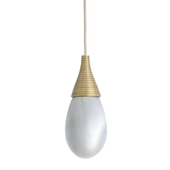 Arteriors - DPC34 - One Light Pendant - Giselle - Smoke Luster/Antique Brass