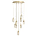 Arteriors - DSC15 - Nine Light Chandelier - Javier - Champagne/Antique Brass