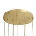 Arteriors - DSC15 - Nine Light Chandelier - Javier - Champagne/Antique Brass