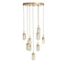 Arteriors - DSC15 - Nine Light Chandelier - Javier - Champagne/Antique Brass