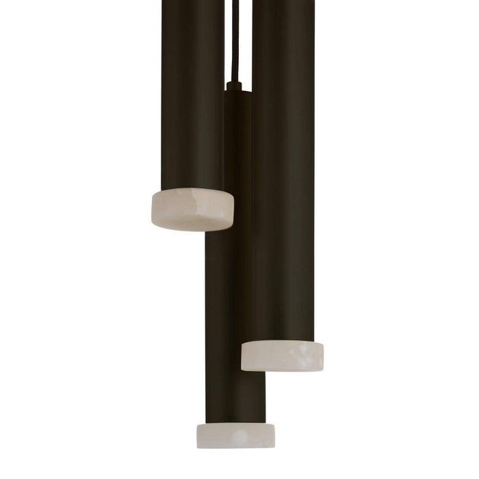 Arteriors - DPC33 - LED Pendant - Aleena - English Bronze/White