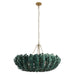 Arteriors - DLS18 - Six Light Chandelier - Bilal - Eucalyptus Stain/Antique Brass