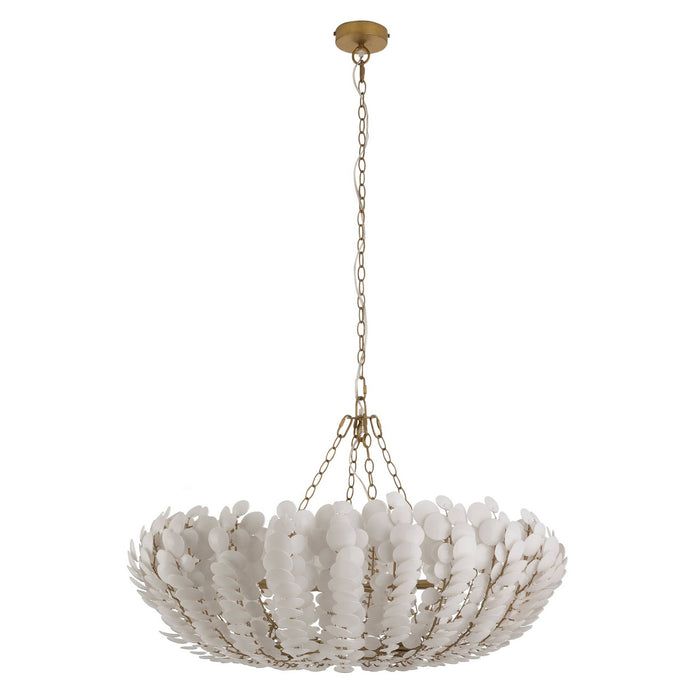 Arteriors - DLS20 - Six Light Chandelier - Bilal - Ivory/Antique Brass