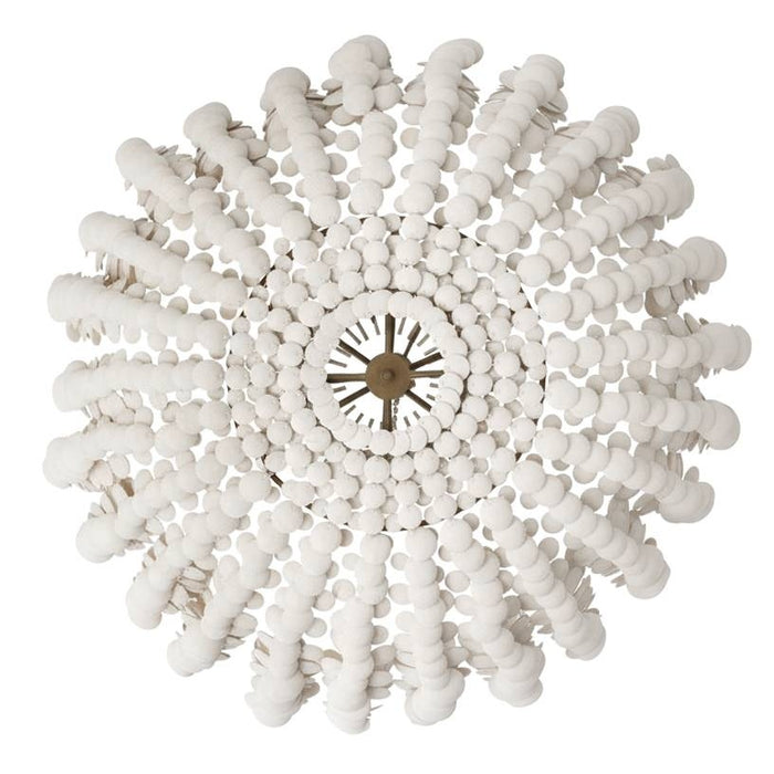 Arteriors - DLS20 - Six Light Chandelier - Bilal - Ivory/Antique Brass