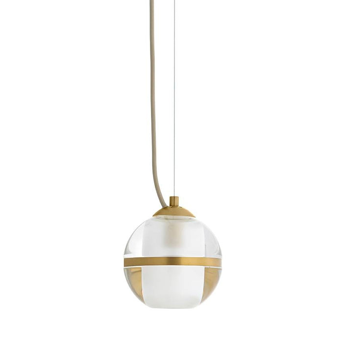 Arteriors - DPC42 - One Light Pendant - Noble - Clear/Antique Brass