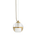 Arteriors - DPC42 - One Light Pendant - Noble - Clear/Antique Brass