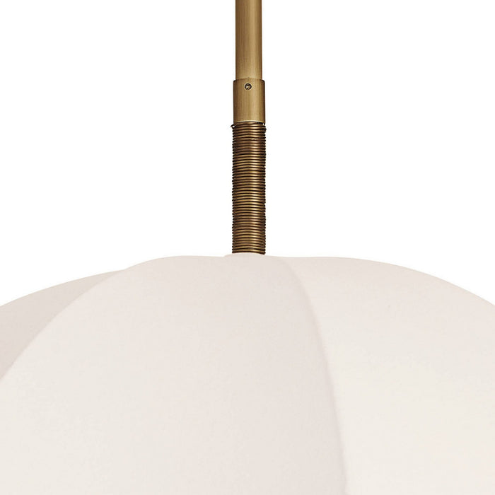 Arteriors - DSC17 - One Light Pendant - Lunaria - Ivory/Antique Brass