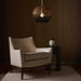 Arteriors - DPS09 - One Light Pendant - Swami - Natural and Black/Antique Brass