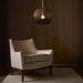 Arteriors - DPS09 - One Light Pendant - Swami - Natural and Black/Antique Brass