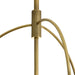 Arteriors - DPC37 - One Light Pendant - Kathleen - Frosted Smoke/Antique Brass