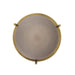 Arteriors - DPC37 - One Light Pendant - Kathleen - Frosted Smoke/Antique Brass