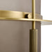 Arteriors - DPC37 - One Light Pendant - Kathleen - Frosted Smoke/Antique Brass