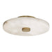 Arteriors - DFC27 - LED Flush Mount - Moers - White/Antique Brass