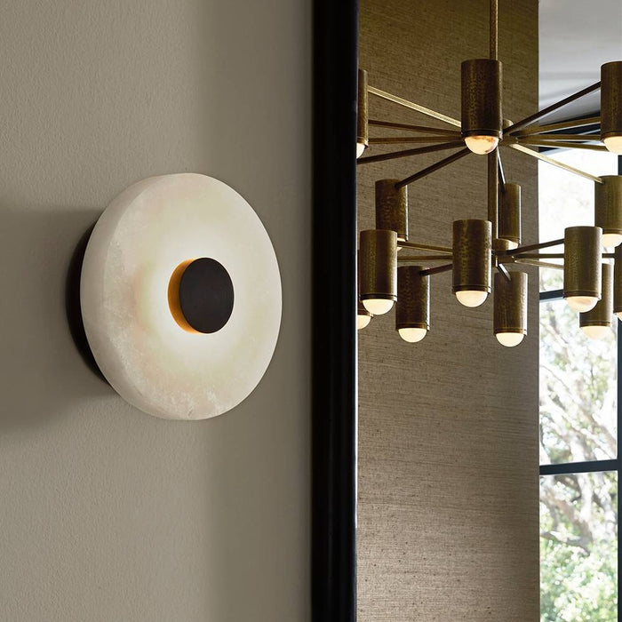 Arteriors - DFC27 - LED Flush Mount - Moers - White/Antique Brass