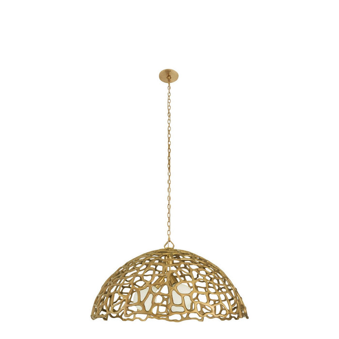 Arteriors - DMI35 - Three Light Pendant - Lotus - Antique Brass/Antique Brass