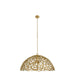 Arteriors - DMI35 - Three Light Pendant - Lotus - Antique Brass/Antique Brass