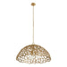 Arteriors - DMI35 - Three Light Pendant - Lotus - Antique Brass/Antique Brass