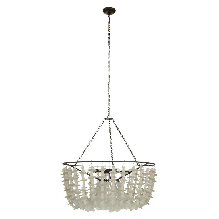 Arteriors - DMI33 - Six Light Chandelier - Cyprus - Organic Frosted/Bronze