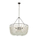 Arteriors - DMI33 - Six Light Chandelier - Cyprus - Organic Frosted/Bronze
