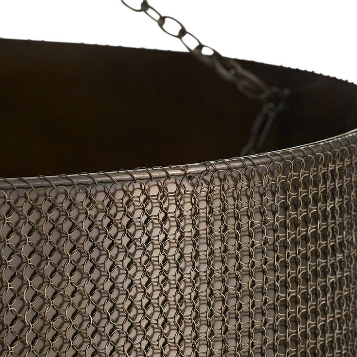 Arteriors - DMI31 - Six Light Chandelier - Hecche - Carbon/Bronze