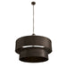 Arteriors - DMI31 - Six Light Chandelier - Hecche - Carbon/Bronze