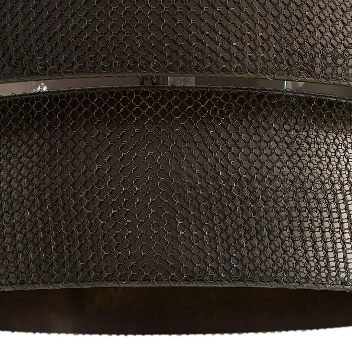 Arteriors - DMI31 - Six Light Chandelier - Hecche - Carbon/Bronze