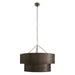 Arteriors - DMI31 - Six Light Chandelier - Hecche - Carbon/Bronze
