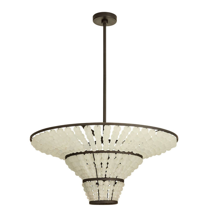 Arteriors - DMI29 - Four Light Chandelier - Lulu - Bronze/Organic Frosted