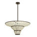 Arteriors - DMI29 - Four Light Chandelier - Lulu - Bronze/Organic Frosted