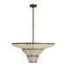 Arteriors - DMI29 - Four Light Chandelier - Lulu - Bronze/Organic Frosted