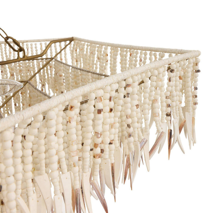 Arteriors - DLS19 - Three Light Chandelier - Josephine - Natural/Ivory