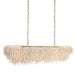 Arteriors - DLS17 - Six Light Linear Chandelier - Cabo - Ivory/Antique Brass