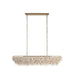 Arteriors - DLS17 - Six Light Linear Chandelier - Cabo - Ivory/Antique Brass