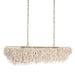 Arteriors - DLS17 - Six Light Linear Chandelier - Cabo - Ivory/Antique Brass