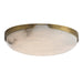 Arteriors - DFC33 - LED Flush Mount - Elara - White/Antique Brass