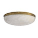 Arteriors - DFC33 - LED Flush Mount - Elara - White/Antique Brass